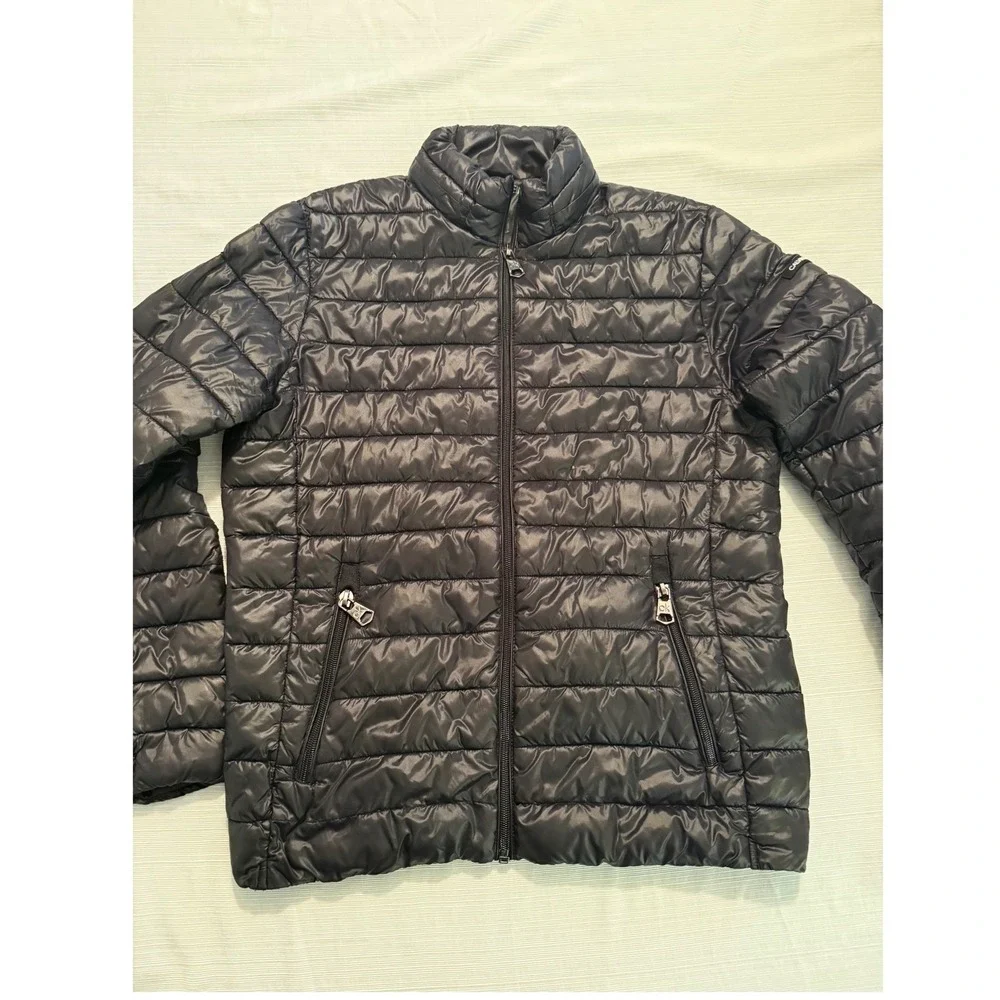 Calvin Klein Mens Packable Puffer Jacket Black Water Resistant Size M‎ CM155201